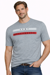 JUMPER - T-SHIRT KOSZULKA MĘSKA - 3033 SZARY