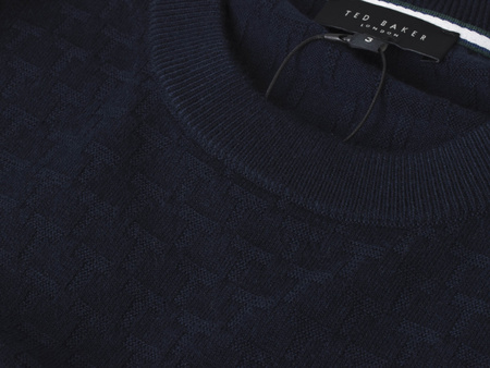 TED BAKER LONDON - SWETER MĘSKI 273063 NAVY LOUNG