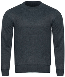 SWETER MĘSKI - N537 CIEMNOSZARY