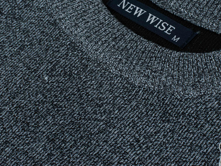 SWETER MĘSKI - N537 JASNOSZARY