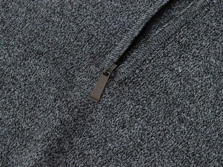 MUST PARKOUR - SWETER MĘSKI Z PÓŁGOLFEM - S8280/JASNOSZARY