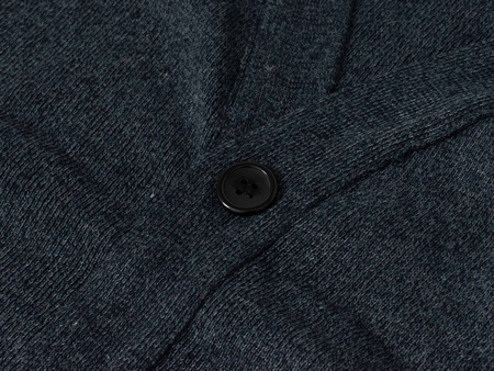 KARDIGAN MĘSKI ROZPINANY NA GUZIKI - S8161 GRANATOWY