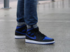AIR JORDAN 1 MID "Black Hyper Royal" 554724-068