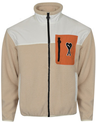PUMA - BLUZA MĘSKA - PUMAxAmi SHERPA JACKET LIGHT SAND 535998-67