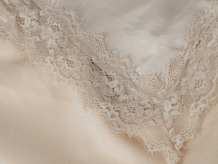 FASHION - BLUZA DAMSKA Z HALKĄ - ID8855 BEŻOWA