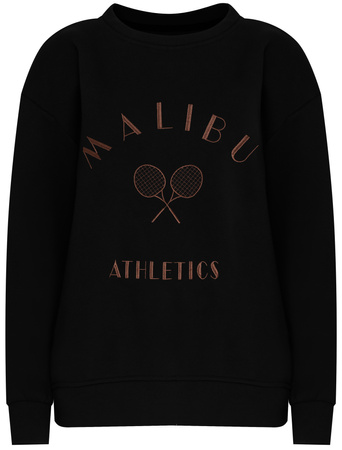 FASHION - BLUZA DAMSKA Z NADRUKIEM - ID8864 CZARNA