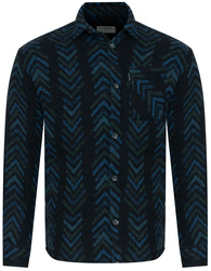 KOSZULA MĘSKA - CZARNO-NIEBIESKI JODEŁKA