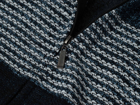 SWETER MĘSKI ROZPINANY - S8655 GRANATOWY