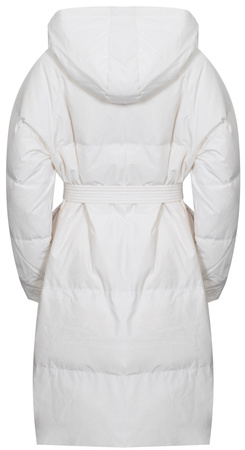 ROMEO GIGLI - PŁASZCZ PUCHOWY DAMSKI Z KAPTUREM - 01W24 R08 / PANNA