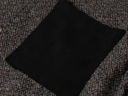 KOSZULA MĘSKA - BRĄZOWY