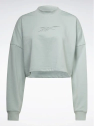 REEBOK - KRÓTKA BLUZA DAMSKA  - S VECTOR KNIT CREW HM5770