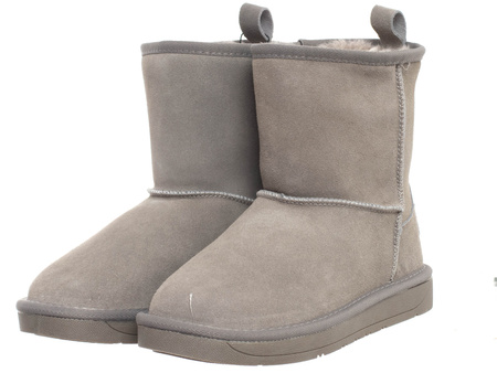 SKÓRZANE BOTKI DAMSKIE - SOLO SOPRANI COUTURE - SCW421P08/22 TIR TAUPE