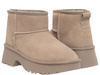 SKÓRZANE BOTKI DAMSKIE - SOLO SOPRANI COUTURE - SSW521P30/03 LEA SUEDE