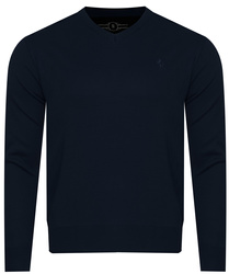 SWETER MĘSKI - GRANATOWY