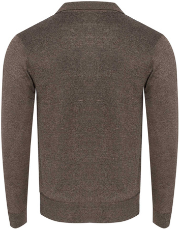 SWETER MĘSKI - N535 BRĄZOWY