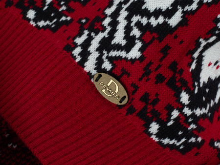 SWETER MĘSKI - 70213 CZERWONY ŚWIĄTECZNY